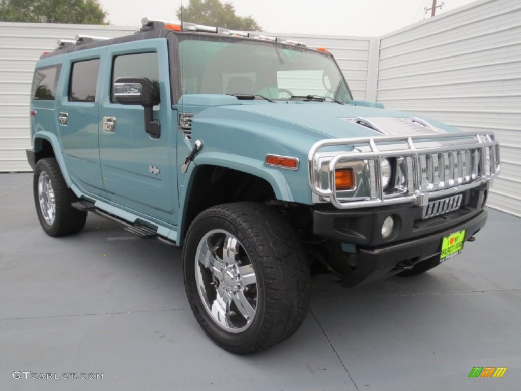 2007 H2 SUV - Glacier Blue Metallic / Ebony Black photo #1