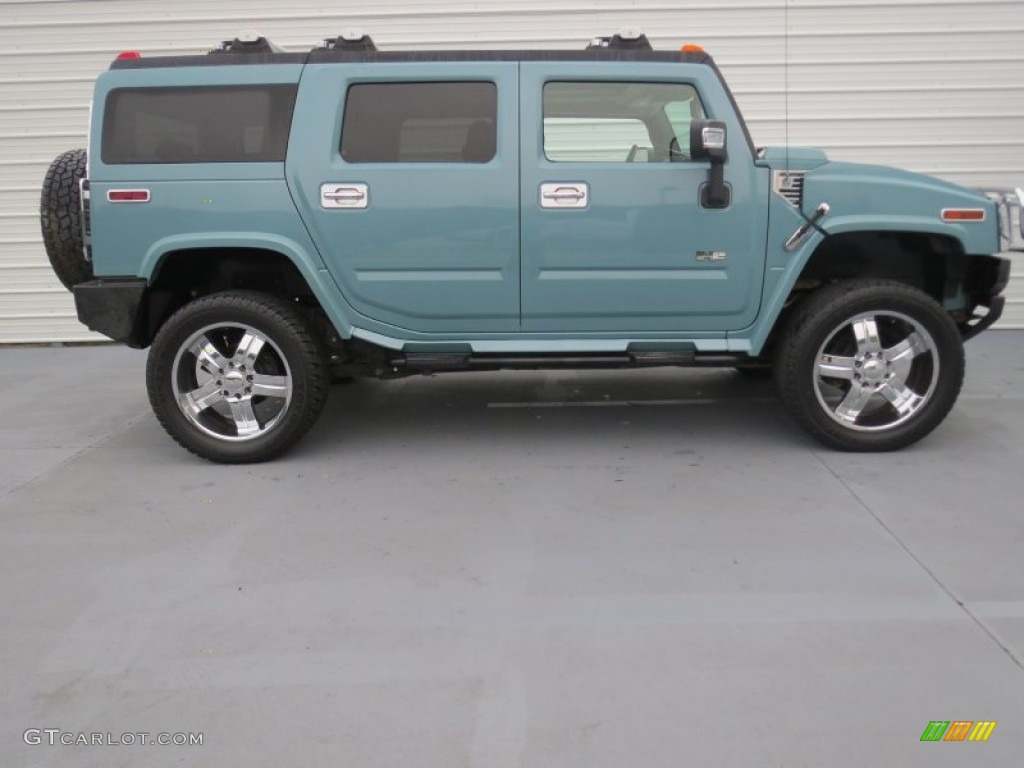 Glacier Blue Metallic 2007 Hummer H2 SUV Exterior Photo #73177929