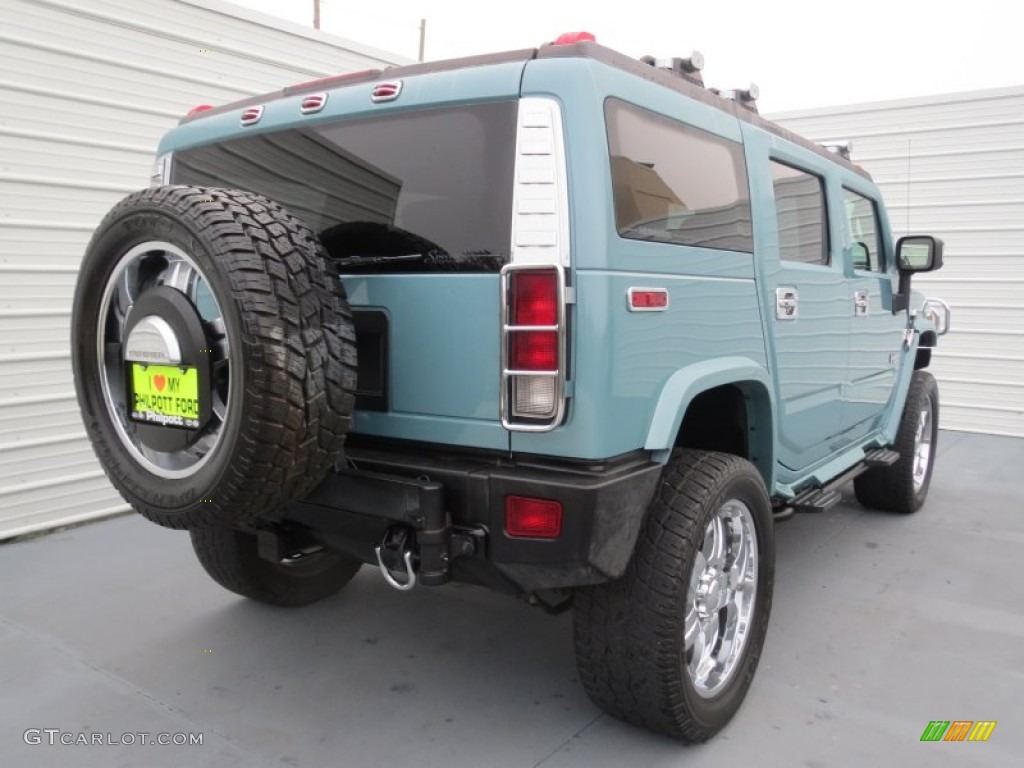 2007 H2 SUV - Glacier Blue Metallic / Ebony Black photo #3