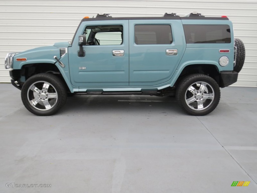 Glacier Blue Metallic 2007 Hummer H2 SUV Exterior Photo #73177956