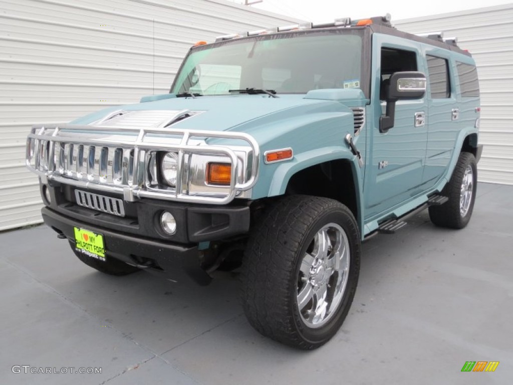 2007 H2 SUV - Glacier Blue Metallic / Ebony Black photo #6