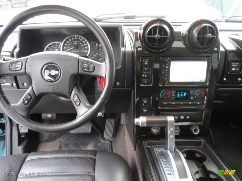 2007 Hummer H2 SUV Ebony Black Dashboard Photo #73178139