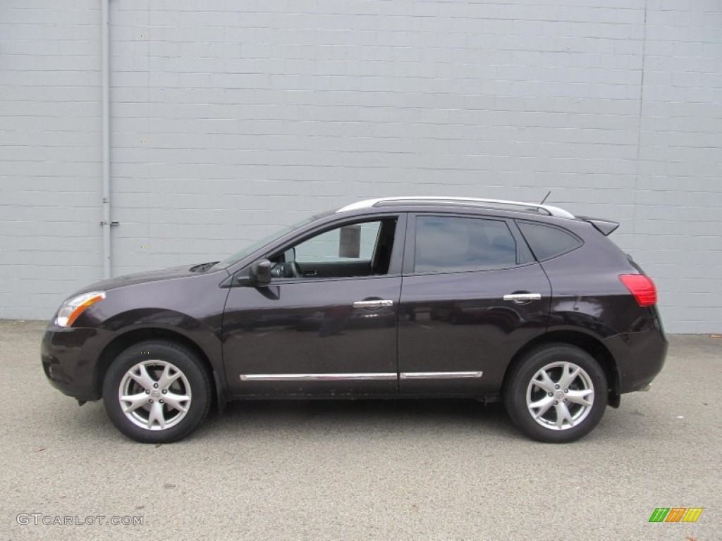Black Amethyst 2011 Nissan Rogue SV AWD Exterior Photo #73178603