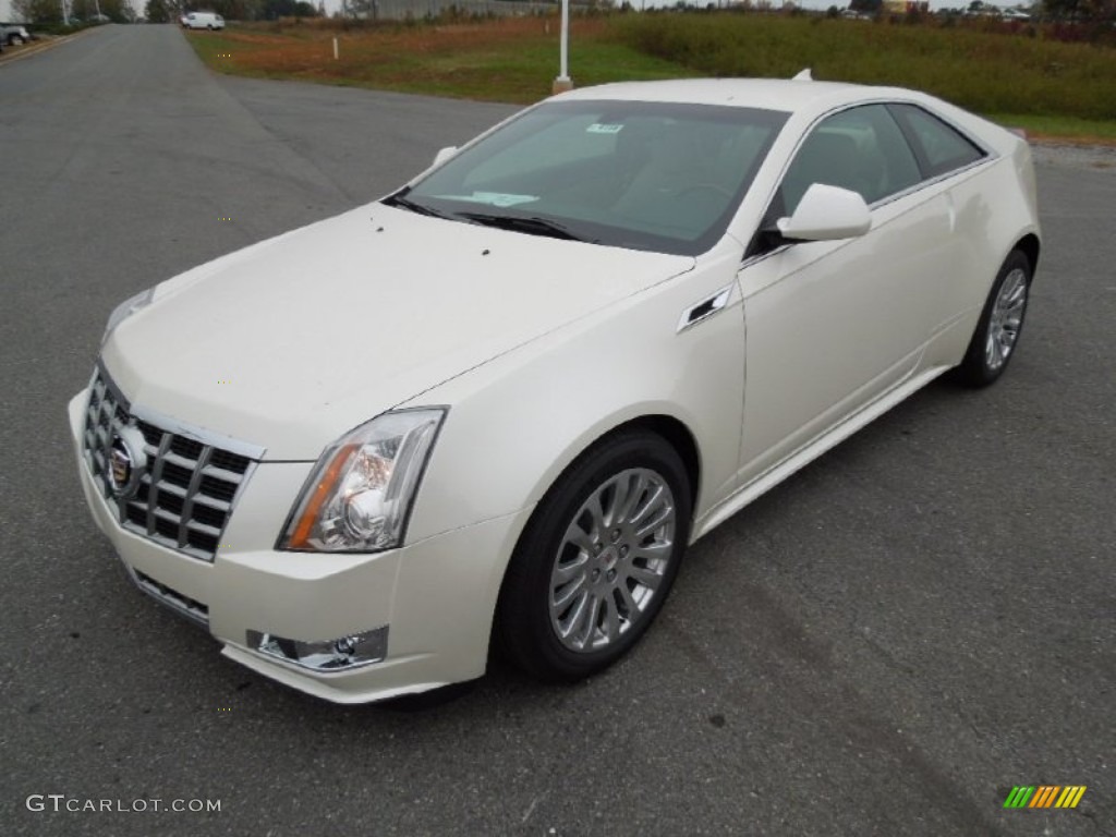 2013 CTS Coupe - White Diamond Tricoat / Cashmere/Ebony photo #1