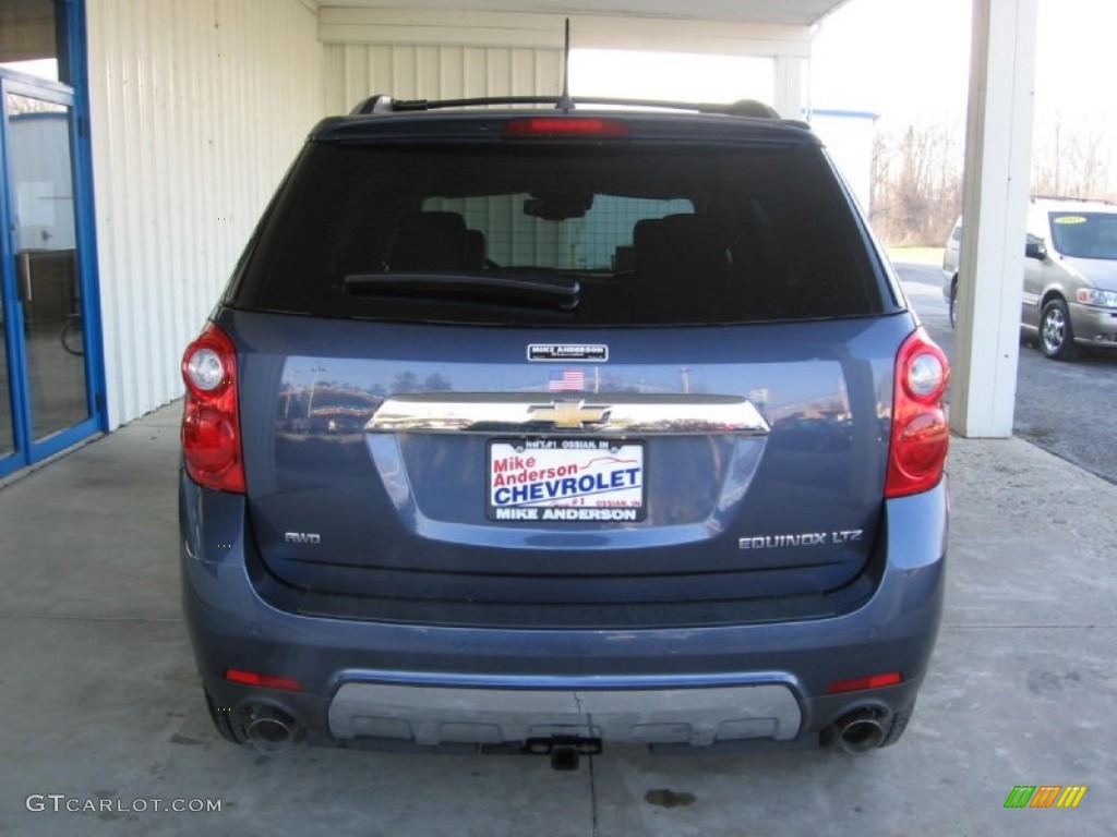 2013 Equinox LTZ AWD - Atlantis Blue Metallic / Jet Black photo #4