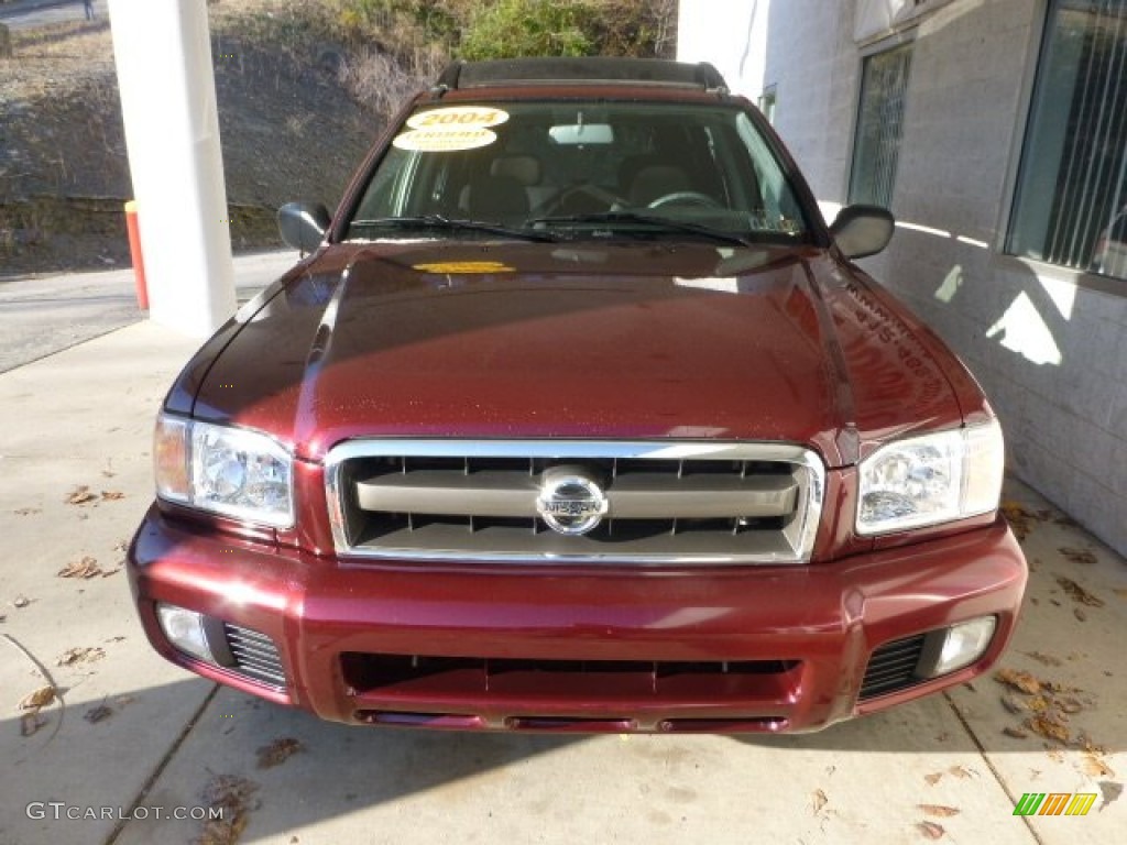 2004 Pathfinder SE 4x4 - Merlot Red Pearl / Charcoal photo #6