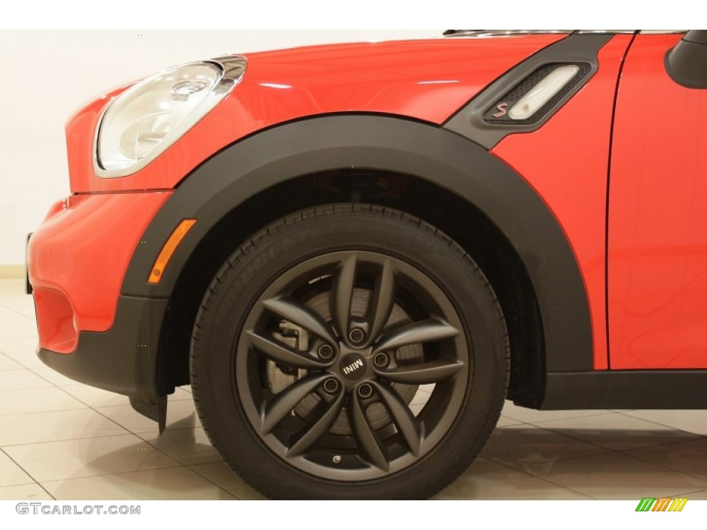 2011 Cooper S Countryman - Pure Red / Carbon Black photo #22