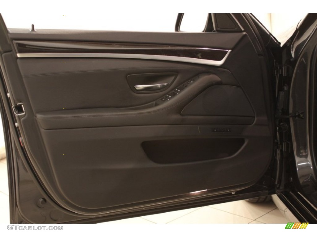 2012 5 Series 535i xDrive Sedan - Dark Graphite Metallic II / Black photo #5