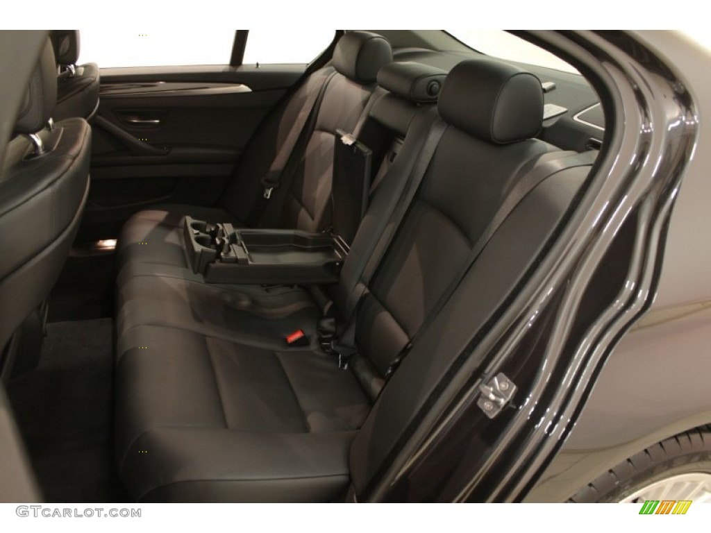 2012 5 Series 535i xDrive Sedan - Dark Graphite Metallic II / Black photo #28