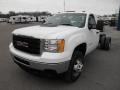 2013 Summit White GMC Sierra 3500HD Regular Cab 4x4 Chassis  photo #3