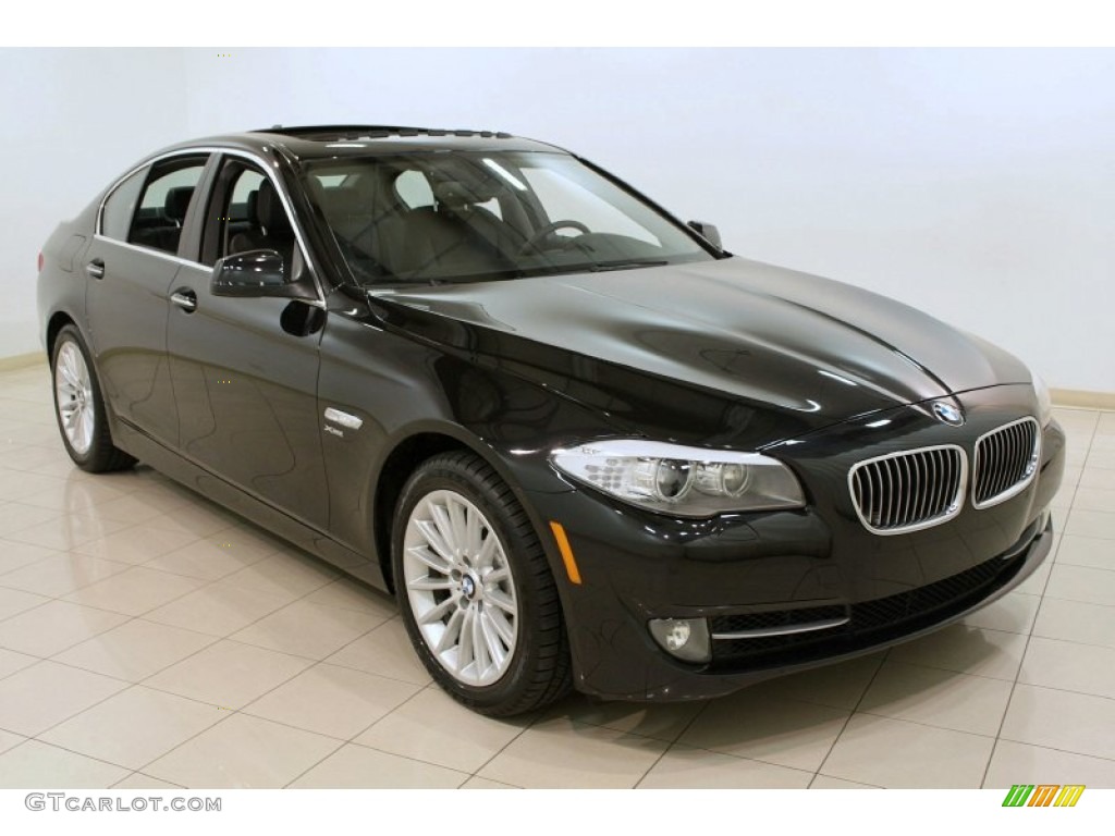 2012 5 Series 535i xDrive Sedan - Black Sapphire Metallic / Black photo #1