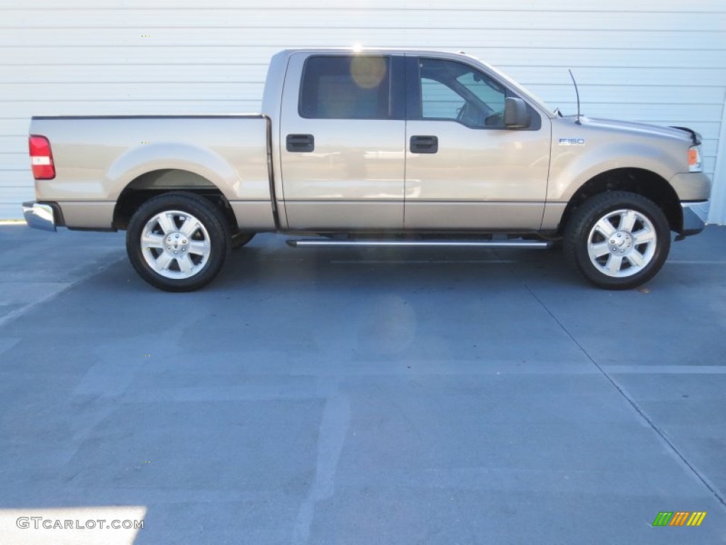 2006 F150 XLT SuperCrew - Arizona Beige Metallic / Tan photo #2