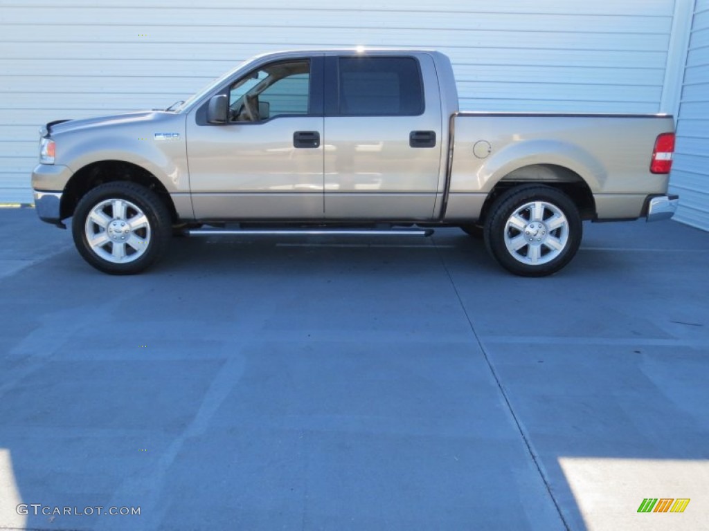 2006 F150 XLT SuperCrew - Arizona Beige Metallic / Tan photo #5
