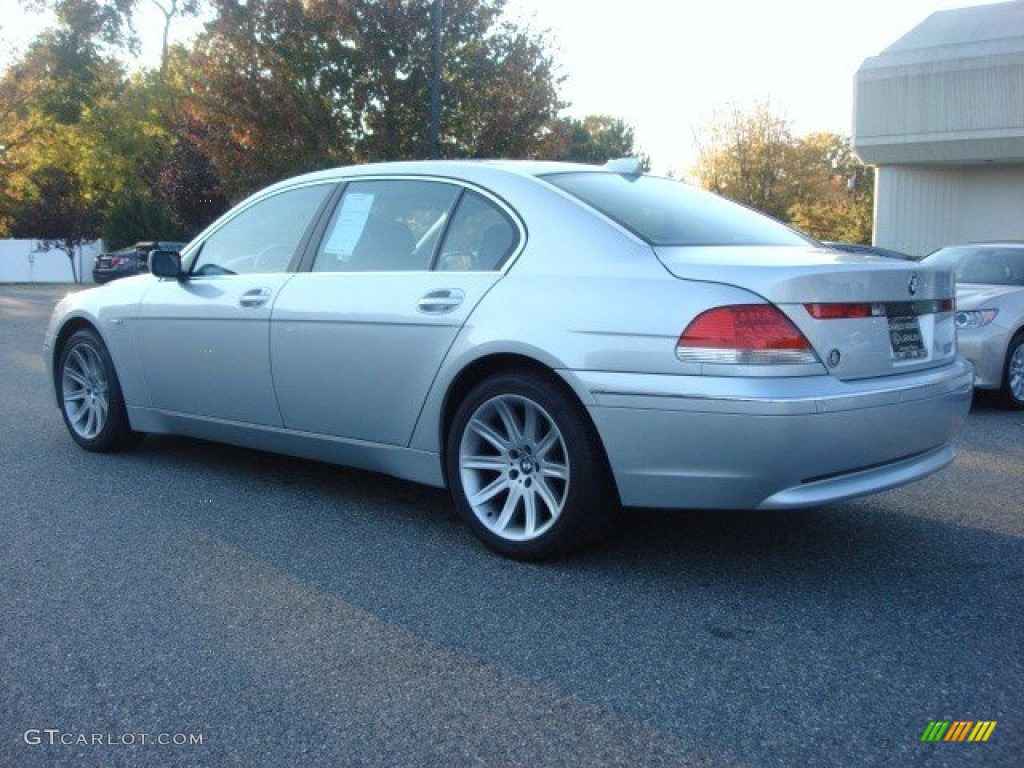 2005 7 Series 745Li Sedan - Titanium Silver Metallic / Basalt Grey/Flannel Grey photo #4