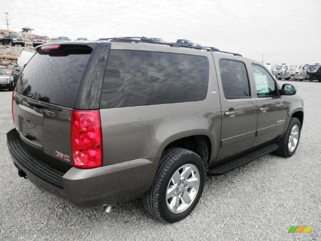 2013 Yukon XL SLT 4x4 - Mocha Steel Metallic / Ebony photo #29