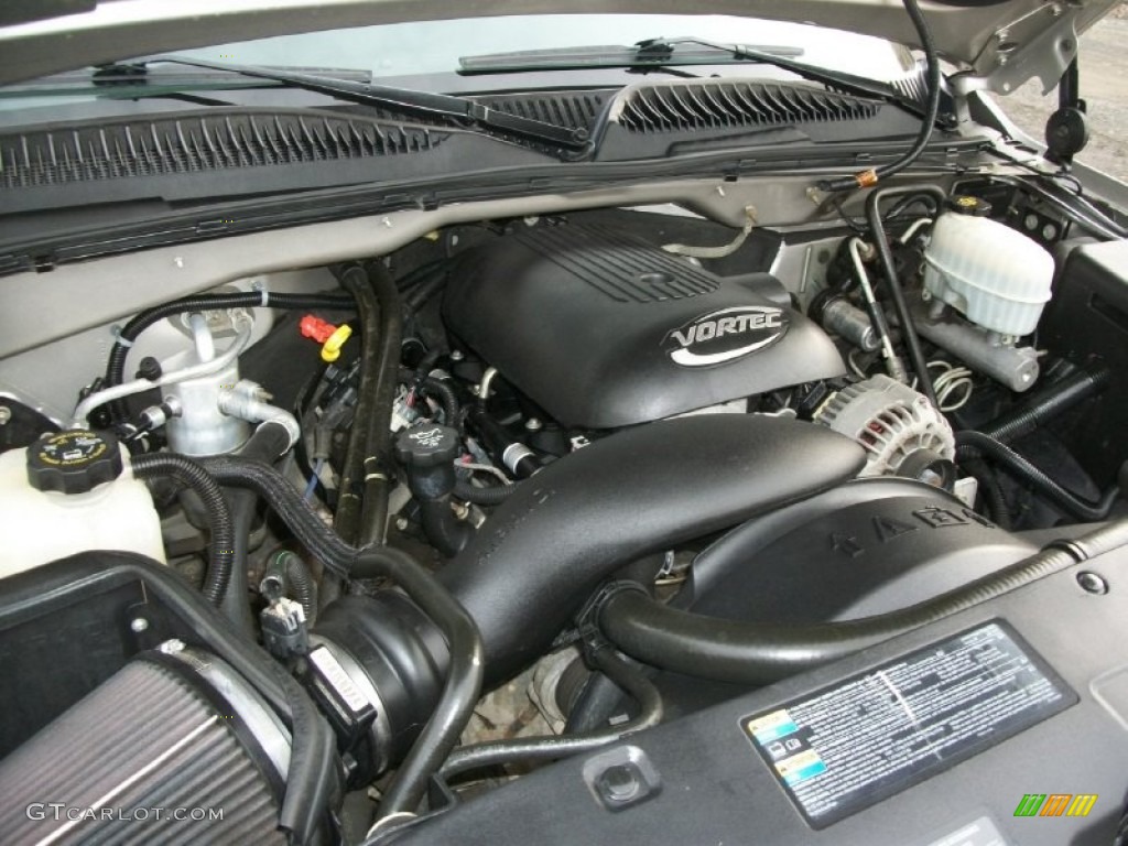 2005 GMC Sierra 1500 SLT Crew Cab 4x4 6.0 Liter OHV 16-Valve Vortec V8 Engine Photo #73187433