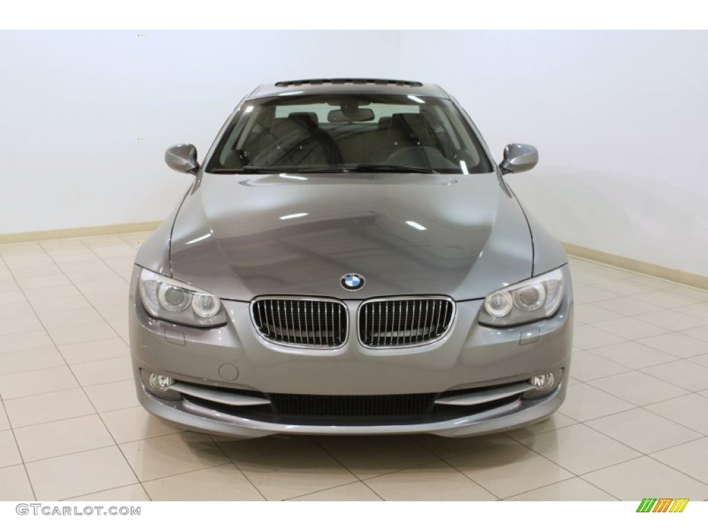 2012 3 Series 328i xDrive Coupe - Space Grey Metallic / Black photo #2