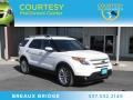 2011 White Platinum Tri-Coat Ford Explorer Limited  photo #1