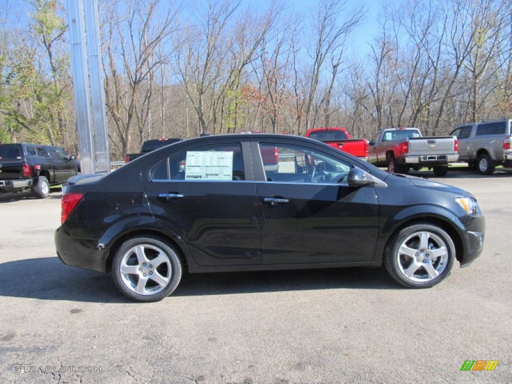 Black Granite Metallic 2013 Chevrolet Sonic LTZ Sedan Exterior Photo #73188537