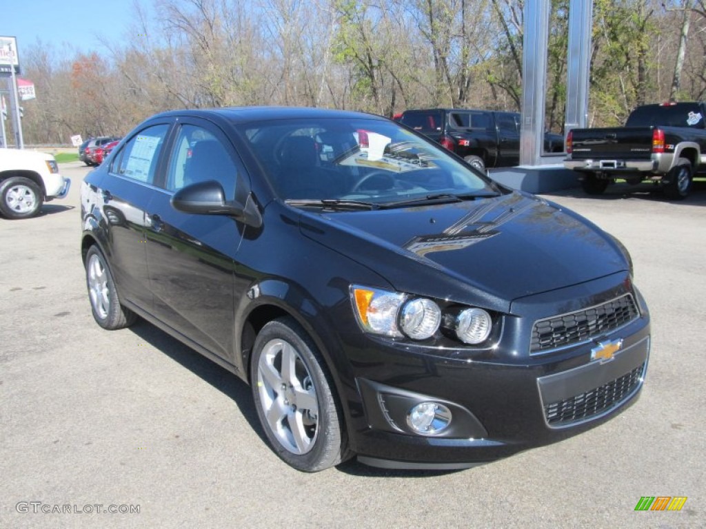 Black Granite Metallic 2013 Chevrolet Sonic LTZ Sedan Exterior Photo #73188585