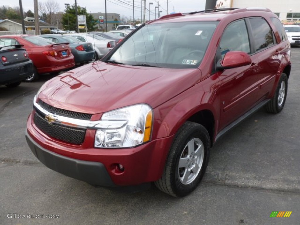 2006 Equinox LT AWD - Salsa Red Metallic / Light Gray photo #3