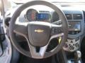 Jet Black/Dark Titanium 2013 Chevrolet Sonic LS Sedan Steering Wheel