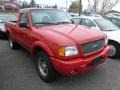 Bright Red 2003 Ford Ranger Edge Regular Cab 4x4