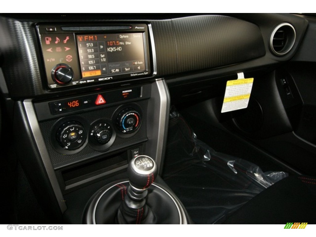 2013 Scion FR-S Sport Coupe Black/Red Accents Dashboard Photo #73190274