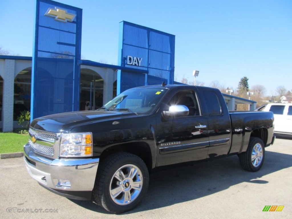 2013 Silverado 1500 LT Extended Cab 4x4 - Black / Ebony photo #1