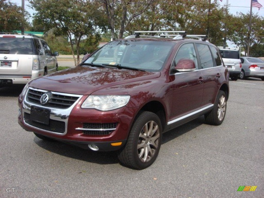 2008 Touareg 2 VR6 - Cranberry Red Metallic / Pure Beige photo #5