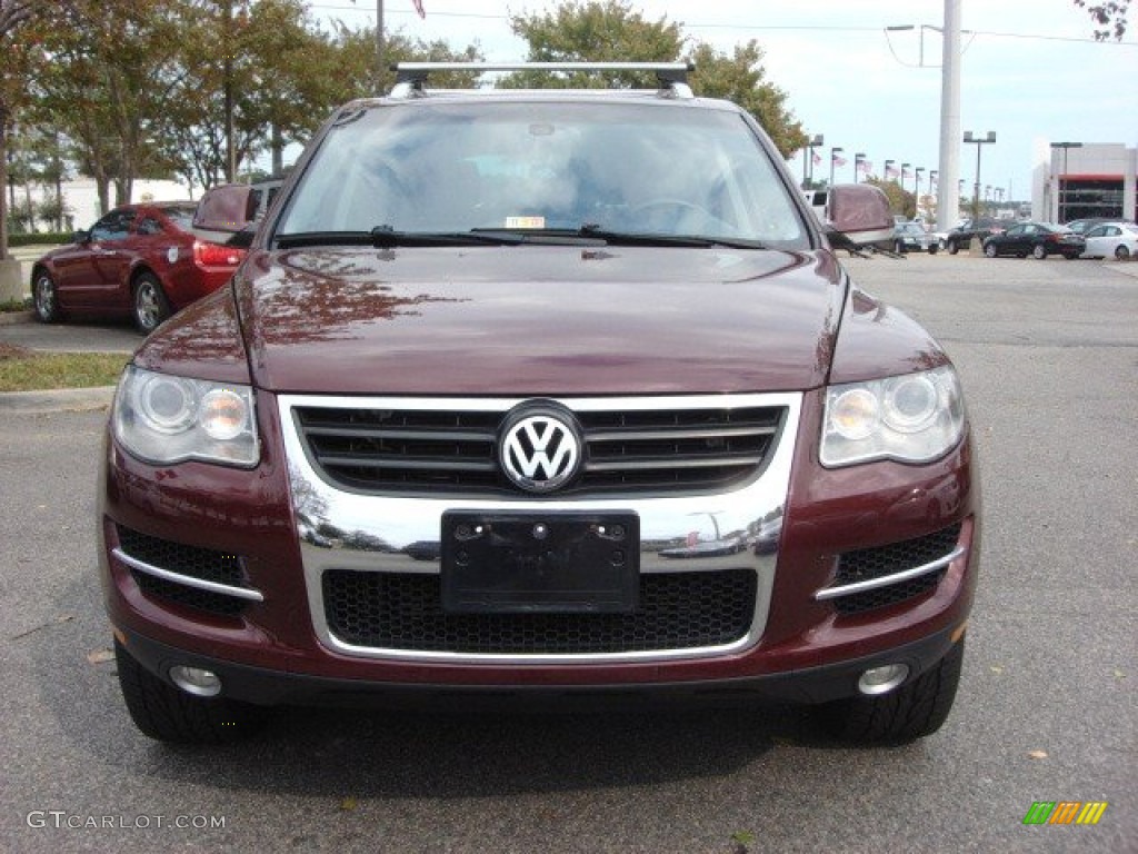 2008 Touareg 2 VR6 - Cranberry Red Metallic / Pure Beige photo #6