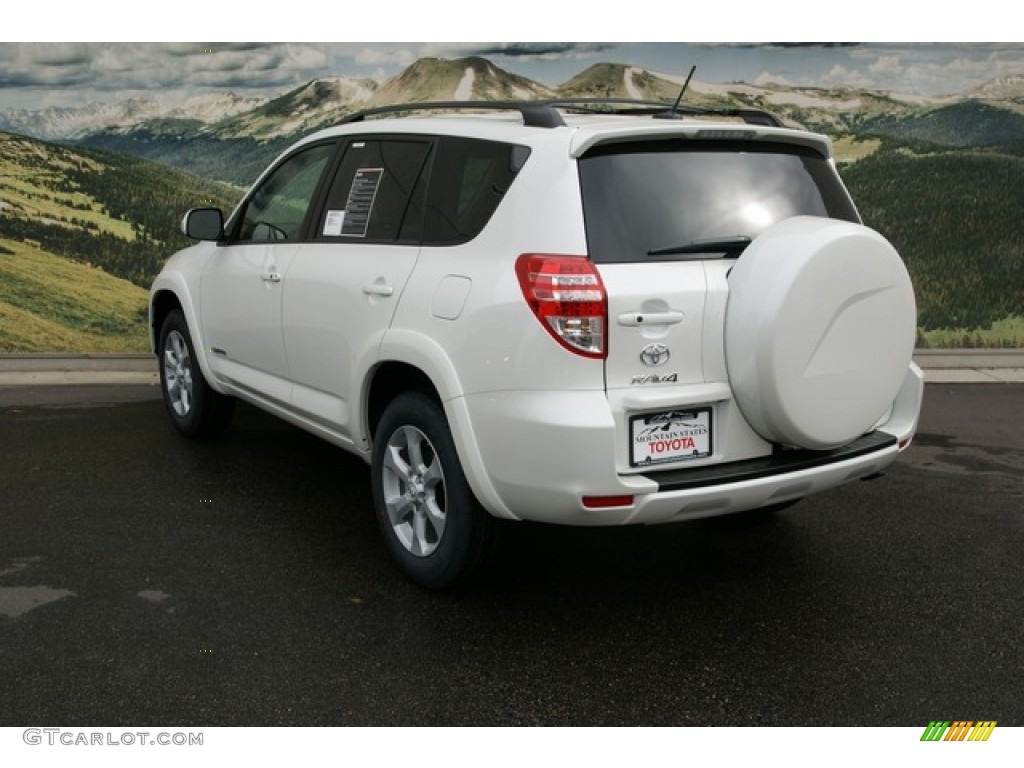 2012 RAV4 V6 Limited 4WD - Blizzard White Pearl / Ash photo #2