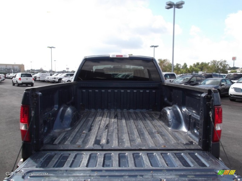 2005 F150 Lariat SuperCab 4x4 - Medium Wedgewood Blue Metallic / Tan photo #4