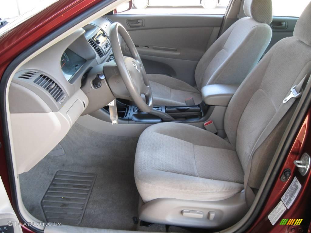 2003 Camry LE - Salsa Red Pearl / Taupe photo #6