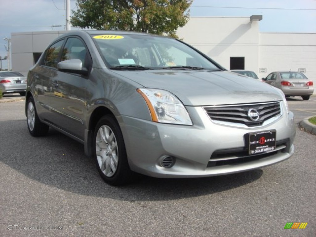 2011 Sentra 2.0 S - Brilliant Silver Metallic / Charcoal photo #1