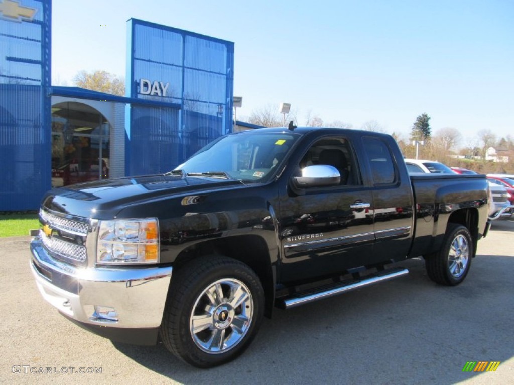 2013 Silverado 1500 LT Extended Cab 4x4 - Black / Ebony photo #1