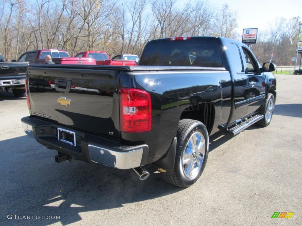 2013 Silverado 1500 LT Extended Cab 4x4 - Black / Ebony photo #6