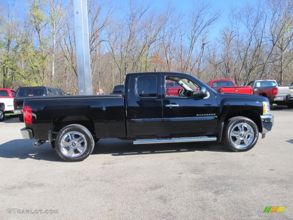 2013 Silverado 1500 LT Extended Cab 4x4 - Black / Ebony photo #7