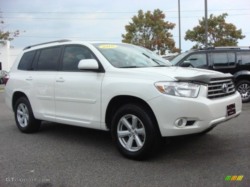 2010 Highlander SE - Blizzard White Pearl / Sand Beige photo #2