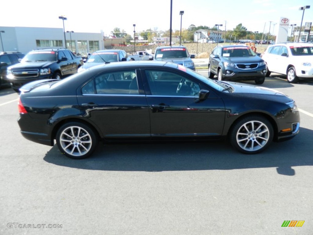 2010 Fusion SEL - Tuxedo Black Metallic / Charcoal Black photo #6