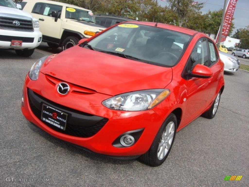 2011 MAZDA2 Sport - True Red / Black/Red Piping photo #9