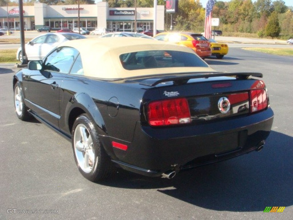2007 Mustang GT Premium Convertible - Black / Medium Parchment photo #3