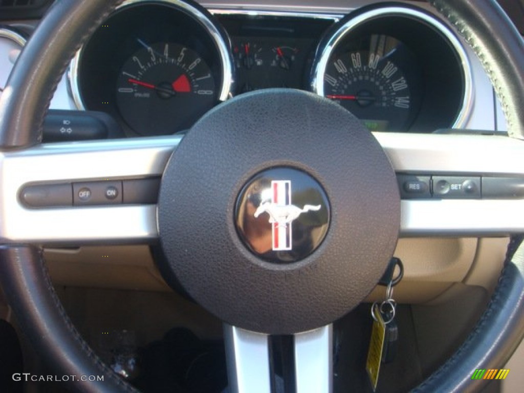 2007 Mustang GT Premium Convertible - Black / Medium Parchment photo #17