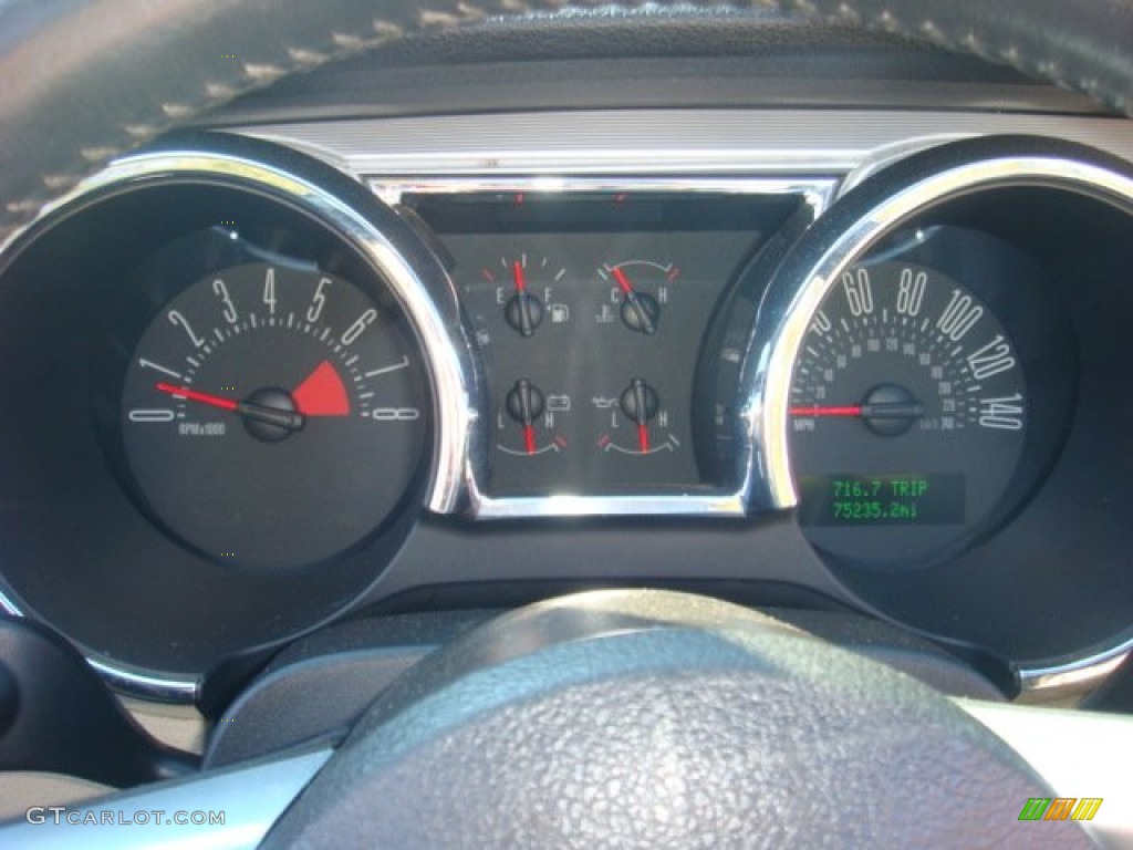 2007 Ford Mustang GT Premium Convertible Gauges Photo #73197570