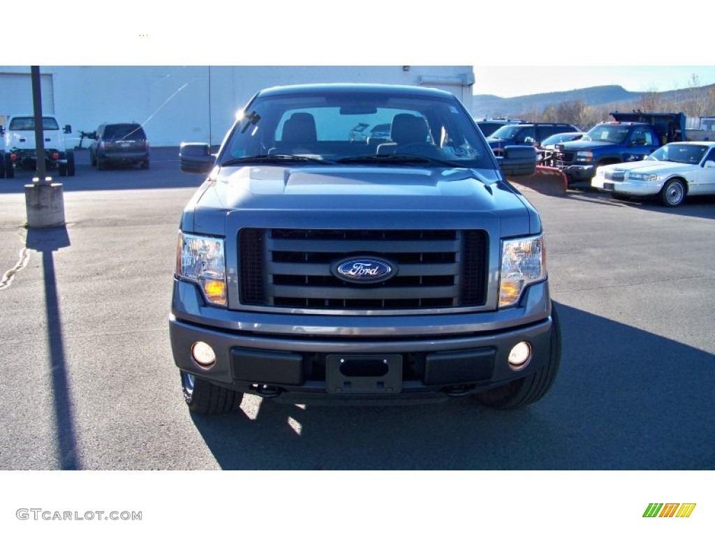 2010 F150 STX SuperCab 4x4 - Sterling Grey Metallic / Medium Stone photo #2