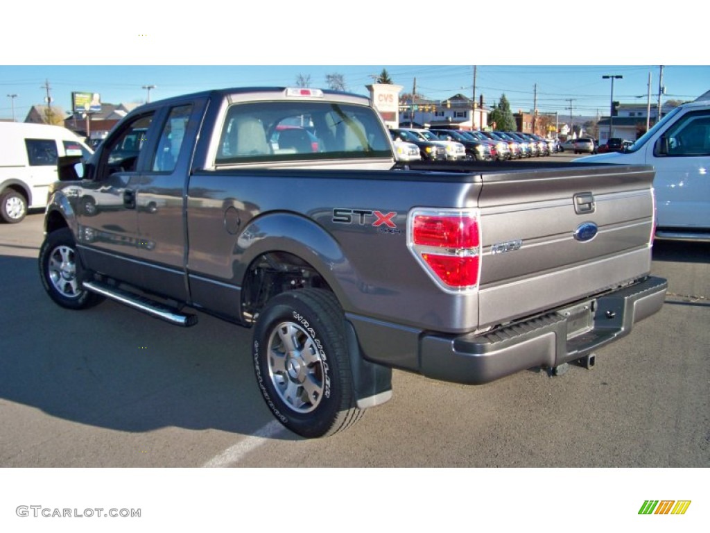 2010 F150 STX SuperCab 4x4 - Sterling Grey Metallic / Medium Stone photo #7