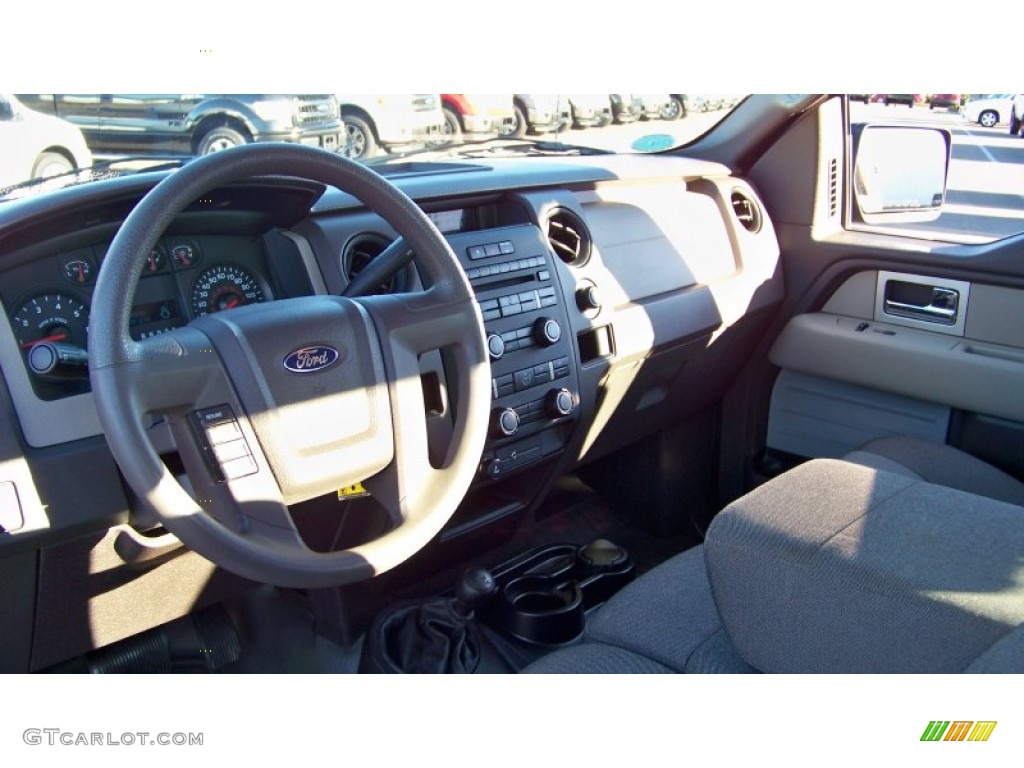 2010 F150 STX SuperCab 4x4 - Sterling Grey Metallic / Medium Stone photo #13