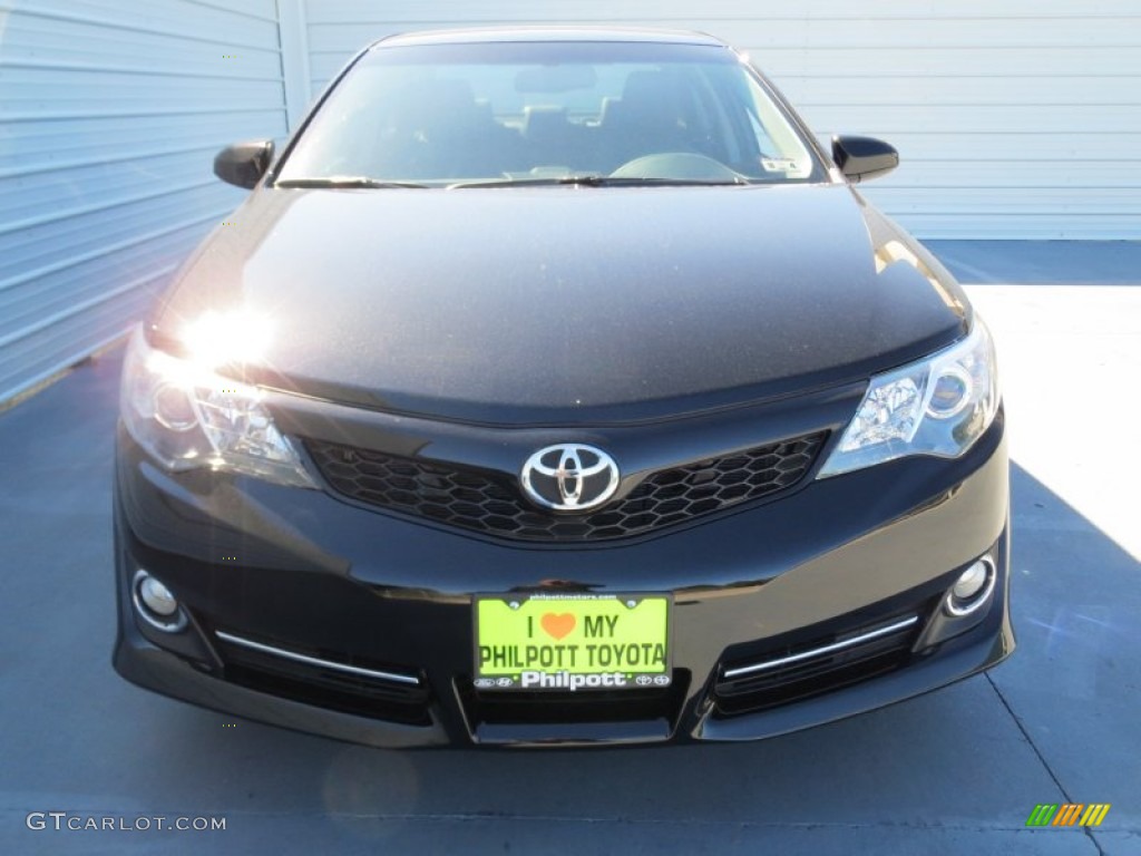 2012 Camry SE - Attitude Black Metallic / Black photo #7