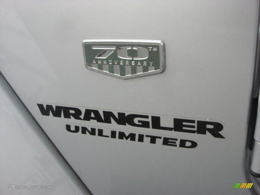 2011 Jeep Wrangler Unlimited Sahara 70th Anniversary 4x4 Marks and Logos Photo #73199949