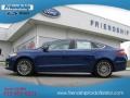 2013 Deep Impact Blue Metallic Ford Fusion Titanium  photo #1
